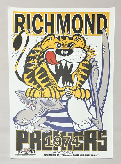 WEG WegArt Clash Posters Richmond Tigers 8 Poster Set