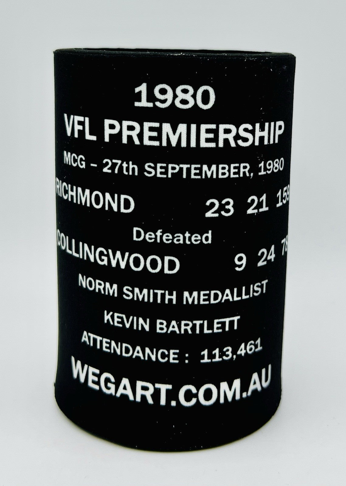 WegArt WEG Premiers Stubby Holder Can Cooler - Richmond Tigers 1980