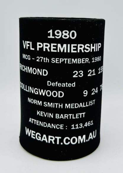 WegArt WEG Premiers Stubby Holder Can Cooler - Richmond Tigers 1980
