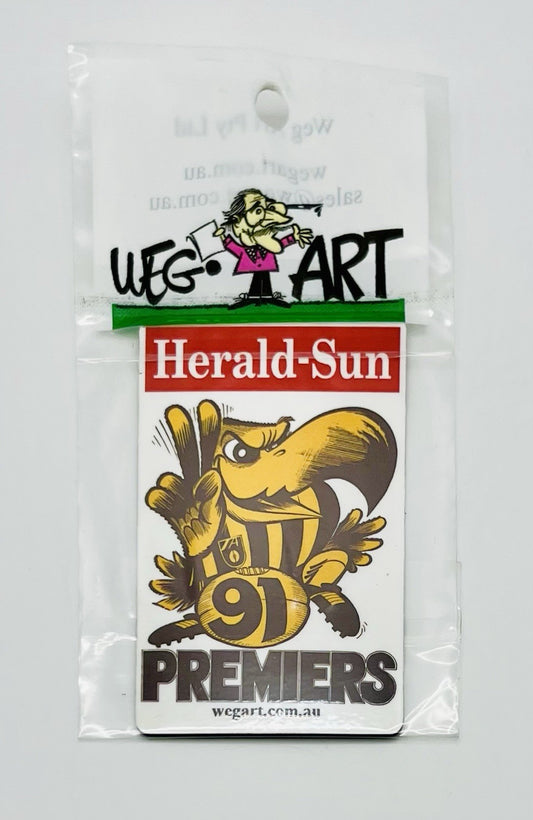 WEG WegArt Premiers Fridge Magnet - Hawthorn Hawks 1991