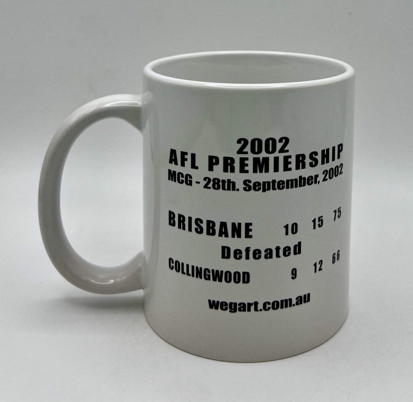 WegArt WEG Premiers Mugs- Brisbane Lions 2001, 2002 & 2003