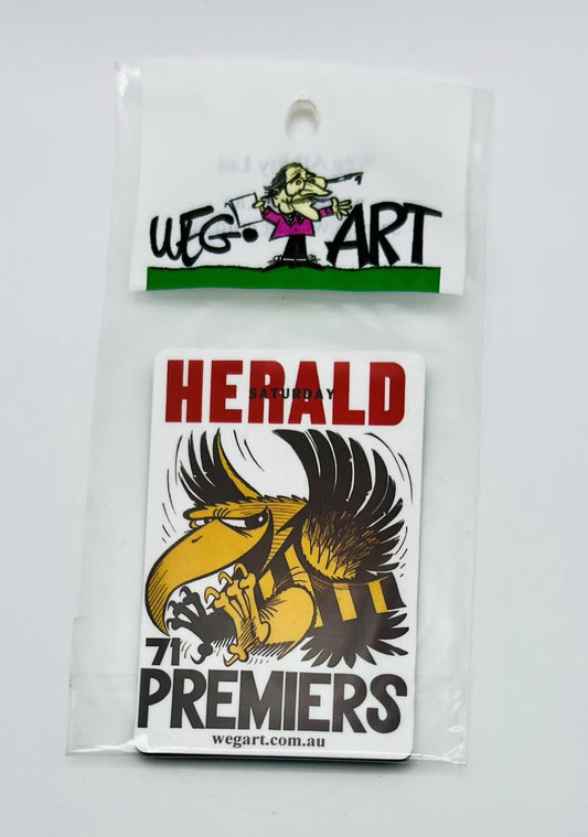WEG WegArt Premiers Fridge Magnet - Hawthorn Hawks 1971