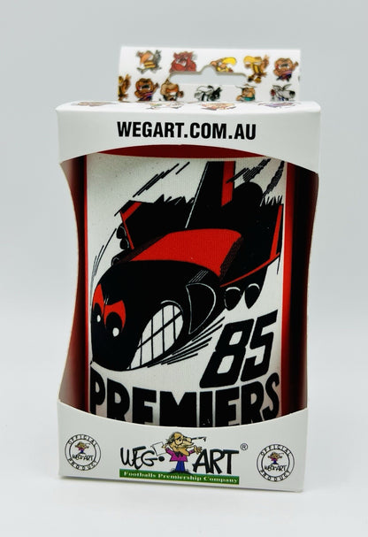 WegArt WEG Premiers Stubby Holder Can Cooler - Essendon Bombers 1985
