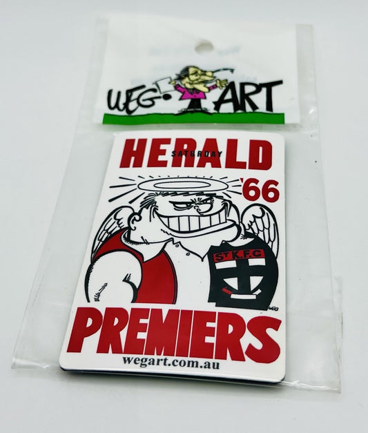 WEG WegArt Premiers Fridge Magnet - St Kilda Saints 1966