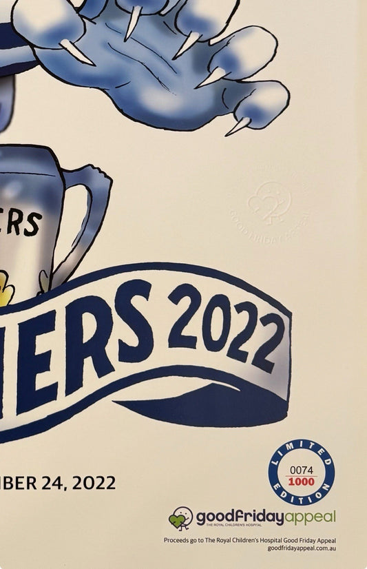 2022 Geelong Cats Limited Edition Premiers Poster Herald Sun #74 of 1000