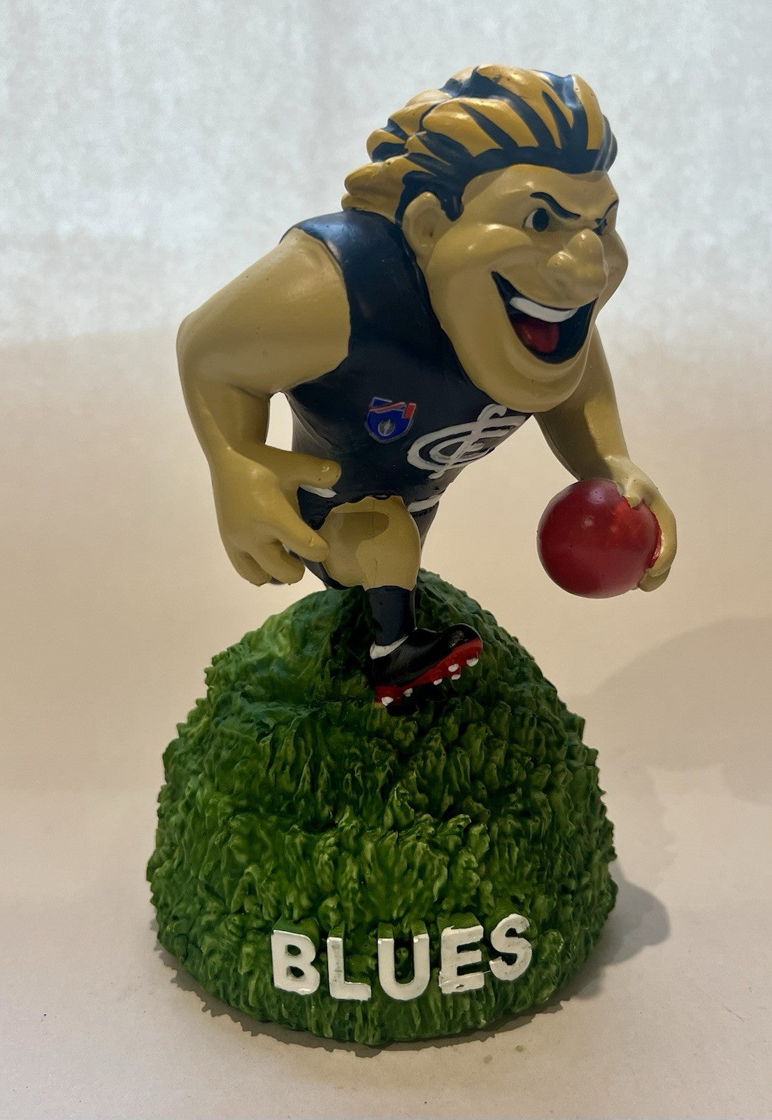 Retro AFL Carlton Blues Mascot Figurine Statue