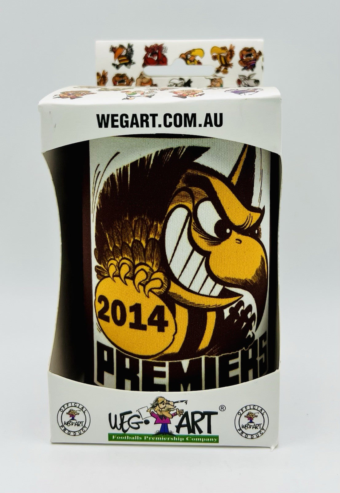 WegArt WEG Premiers Stubby Holder Can Cooler - Hawthorn Hawks 2014