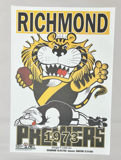 WEG WegArt Clash Posters Richmond Tigers 8 Poster Set