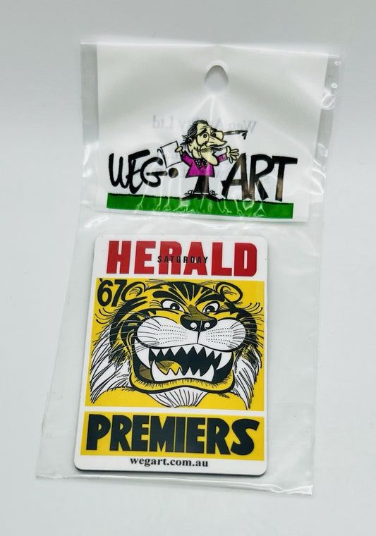 WEG WegArt Premiers Fridge Magnet - Richmond Tigers 1967