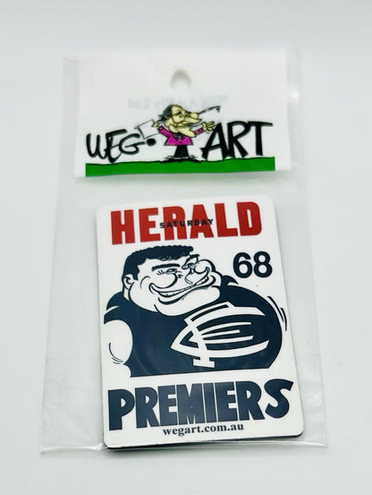 WEG WegArt Premiers Fridge Magnet - Carlton Blues 1968