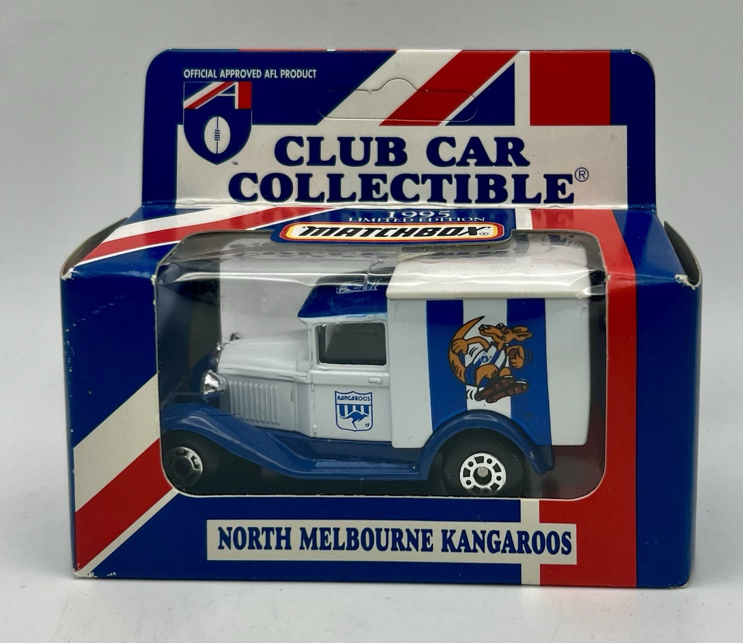Vintage AFL 1995 Club Car Collectible Ford Model A Van Diecast Kangaroos