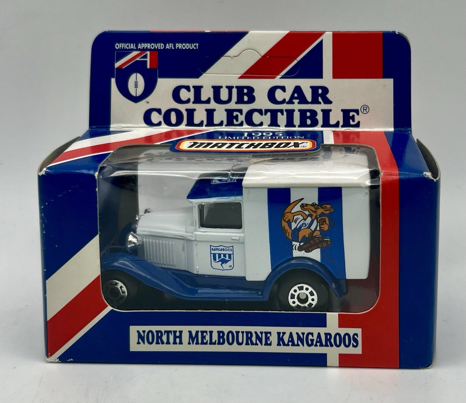 Vintage AFL 1995 Club Car Collectible Ford Model A Van Diecast Kangaroos