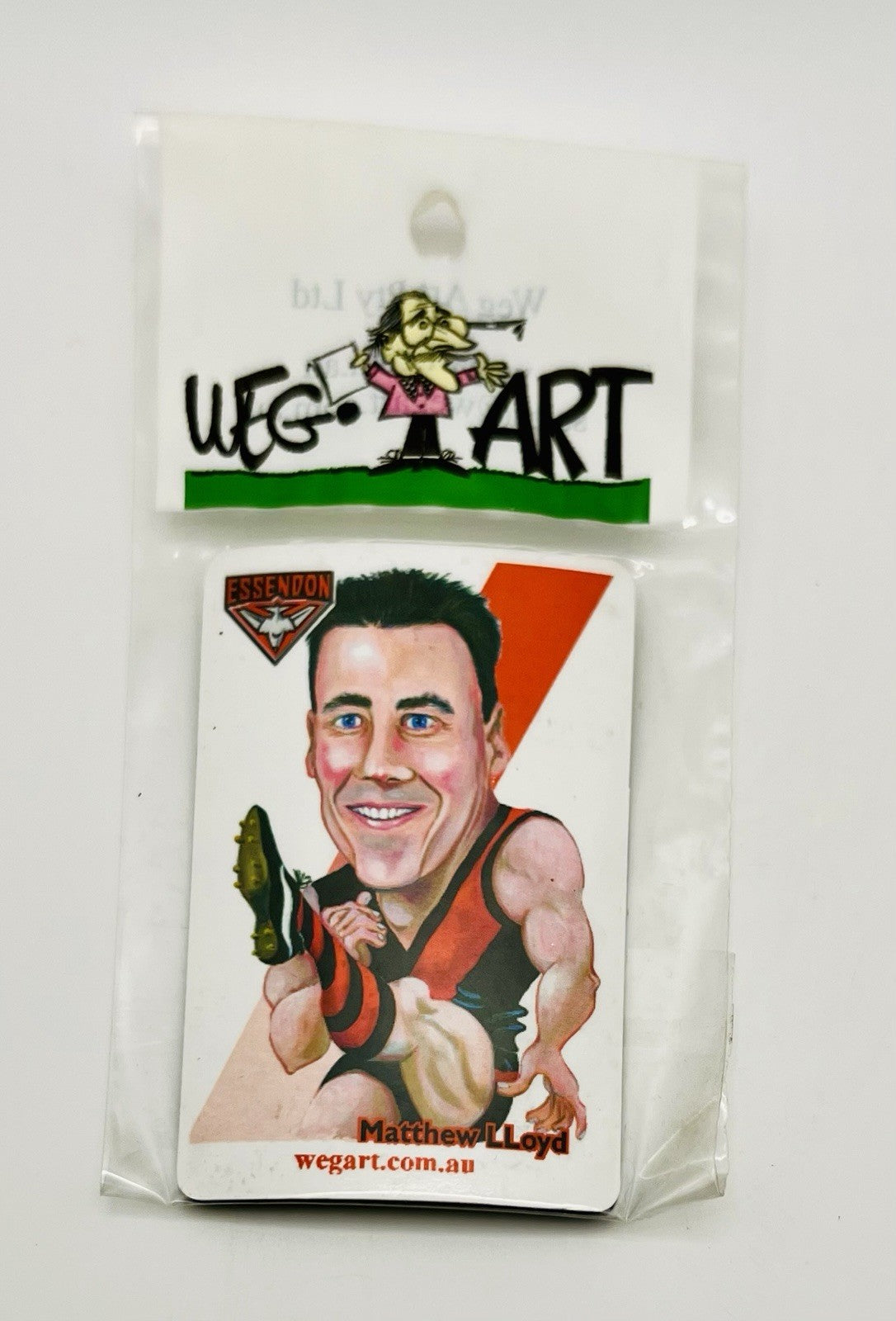 WEG WegArt Fridge Magnet - Essendon Bombers Player Image Matthew Lloyd