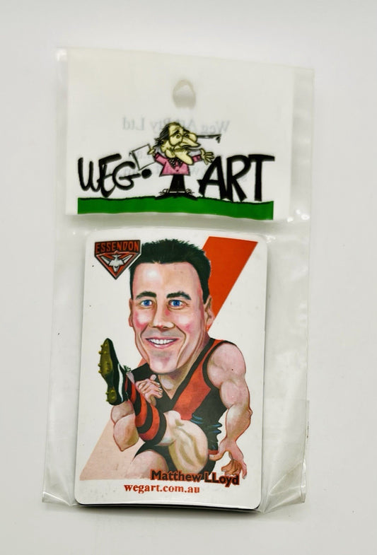 WEG WegArt Fridge Magnet - Essendon Bombers Player Image Matthew Lloyd