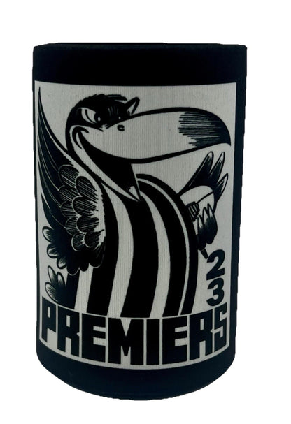 WegArt WEG Premiers Stubby Holder Can Cooler - Collingwood Magpies 2023