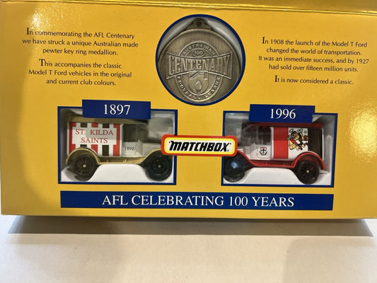 Matchbox AFL Centenary Original Team Collectable Cars St Kilda Saints 1996