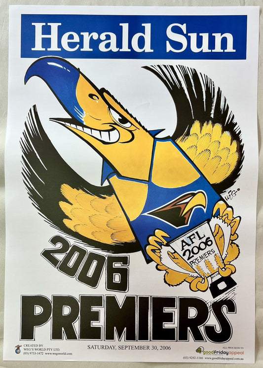 2006 West Coast Eagles WEG / Herald Sun Premiers Poster
