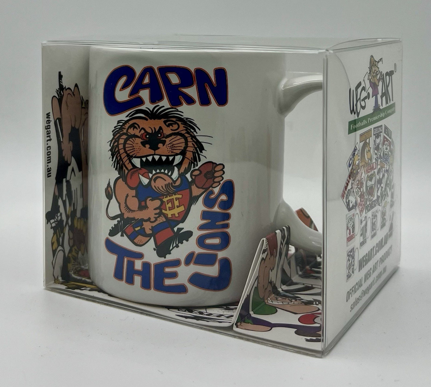 WegArt WEG “Carn The Lions” Brisbane Lions  Mug  - Early 2000’s
