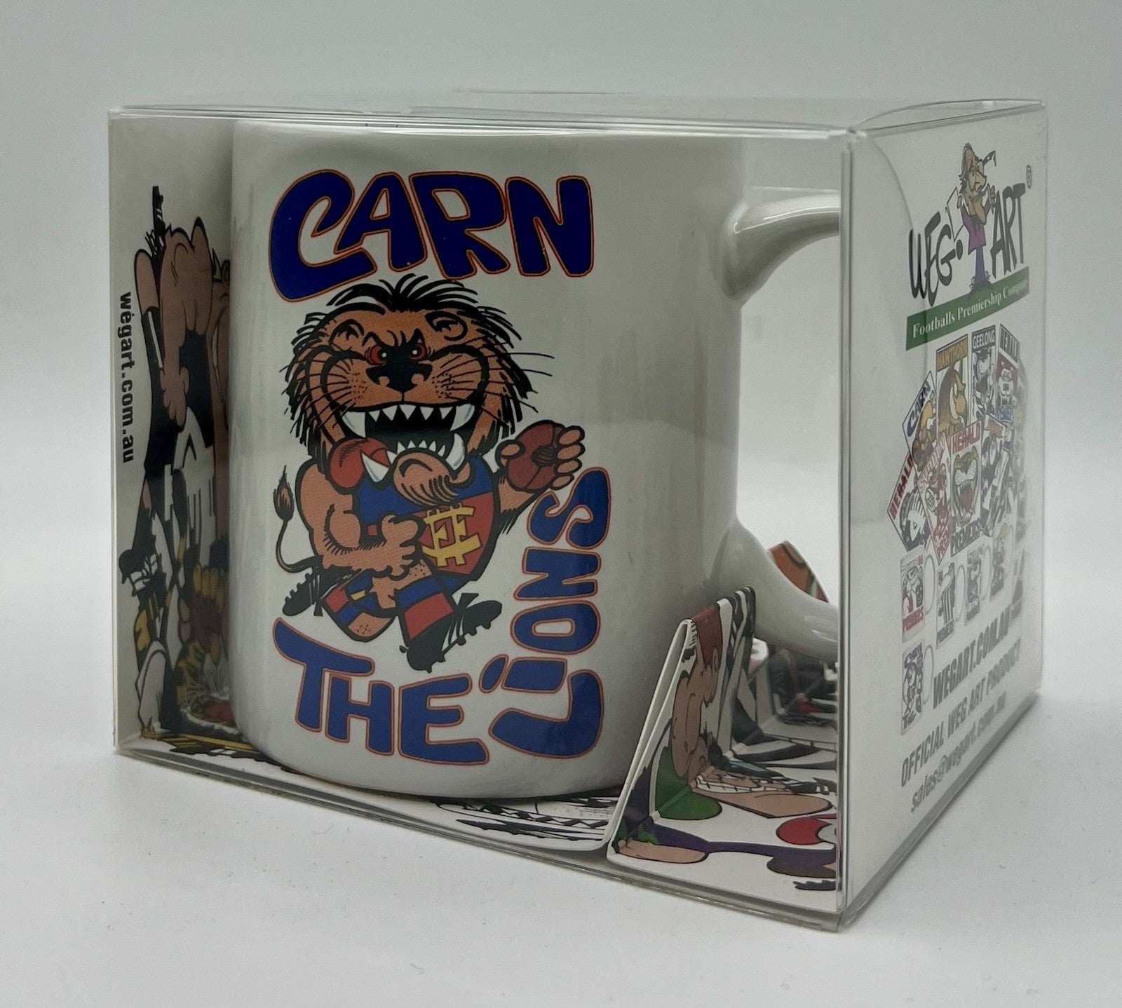 WegArt WEG “Carn The Lions” Brisbane Lions  Mug  - Early 2000’s