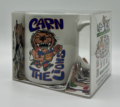 WegArt WEG “Carn The Lions” Brisbane Lions  Mug  - Early 2000’s