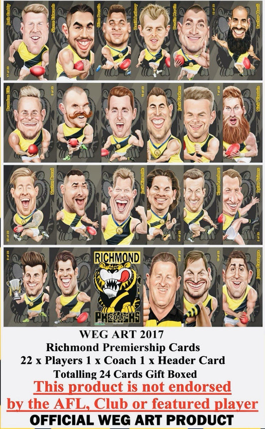 2017 Richmond Tigers WegArt Collector Cards