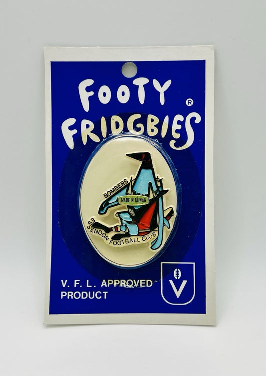Vintage Retro AFL / VFL Footy Fridgbies fridge magnet - Essendon Bombers