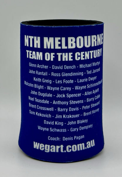 WegArt Stubby Holder Can Cooler - North Melbourne Kangaroos “Carn The Roos”