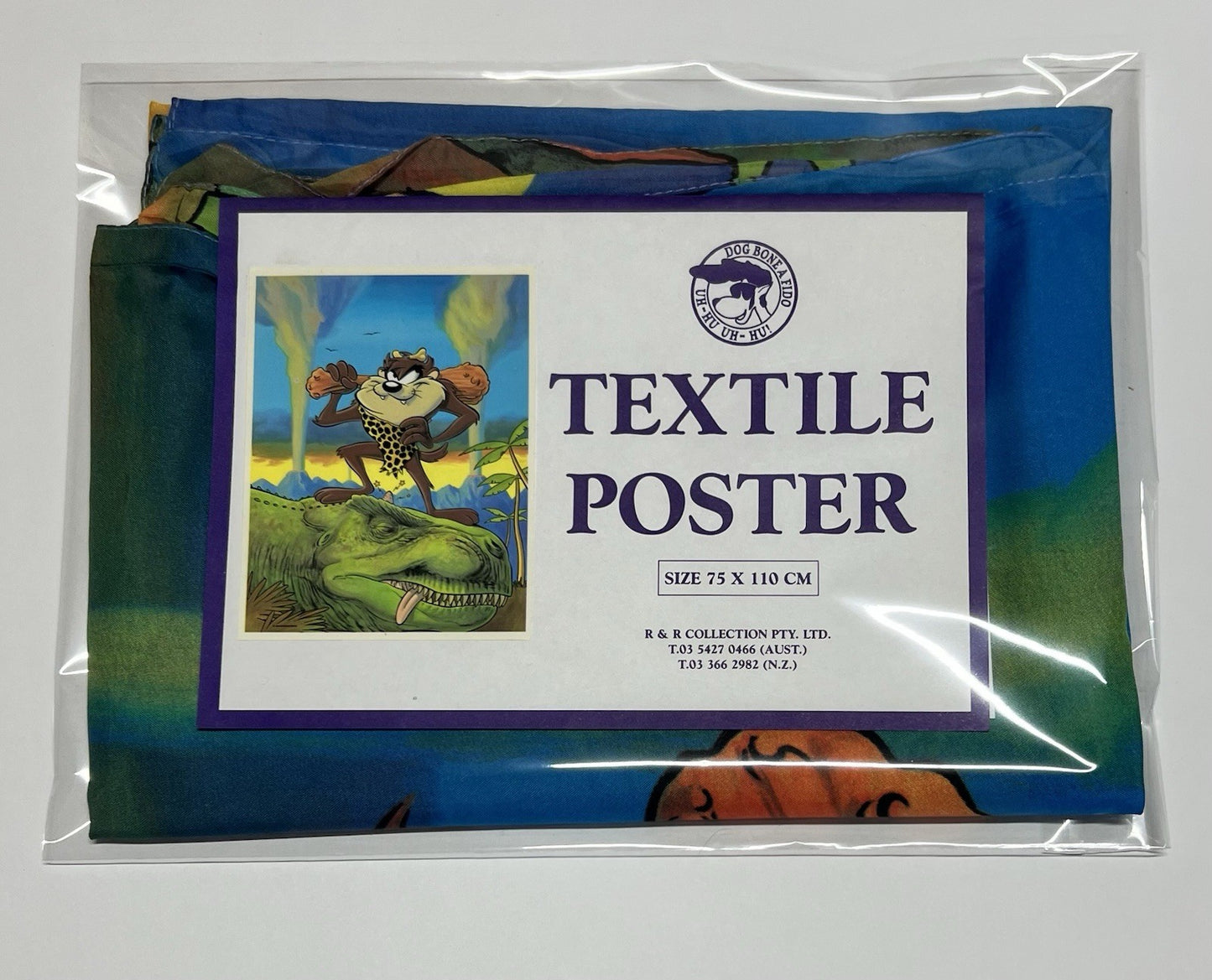 Vintage Taz Textile Poster
