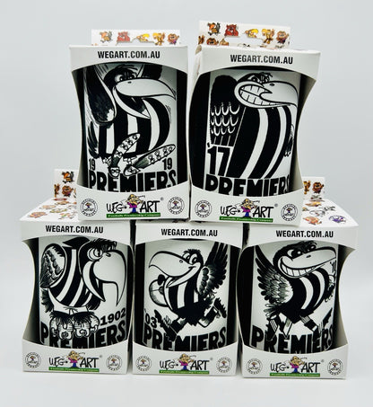 WegArt WEG Premiers Stubby Holder Can Cooler - Collingwood Magpies 1953