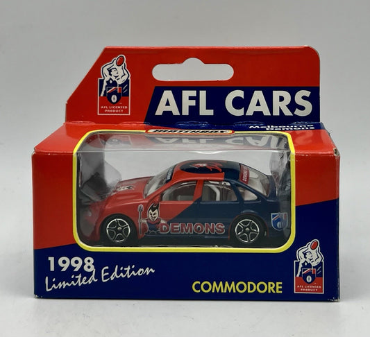 Vintage AFL 1998 Matchbox Car Holden Commodore Melbourne Demons