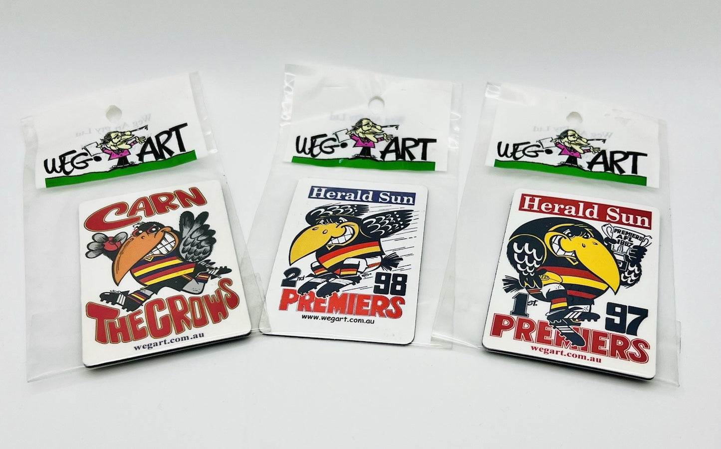WEG WegArt Fridge Magnet - “Carn The Crows” Adelaide Crows