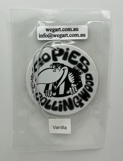 Collingwood Magpies WEG WegArt Car Air Freshener - VANILLA SCENT