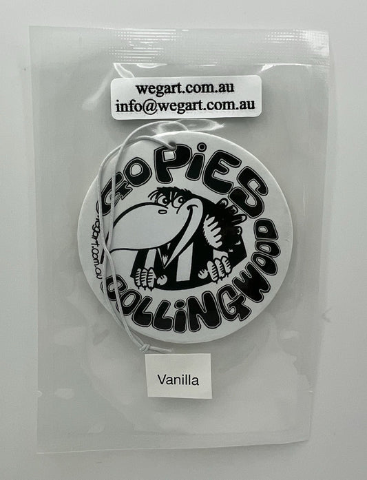Collingwood Magpies WEG WegArt Car Air Freshener - VANILLA SCENT