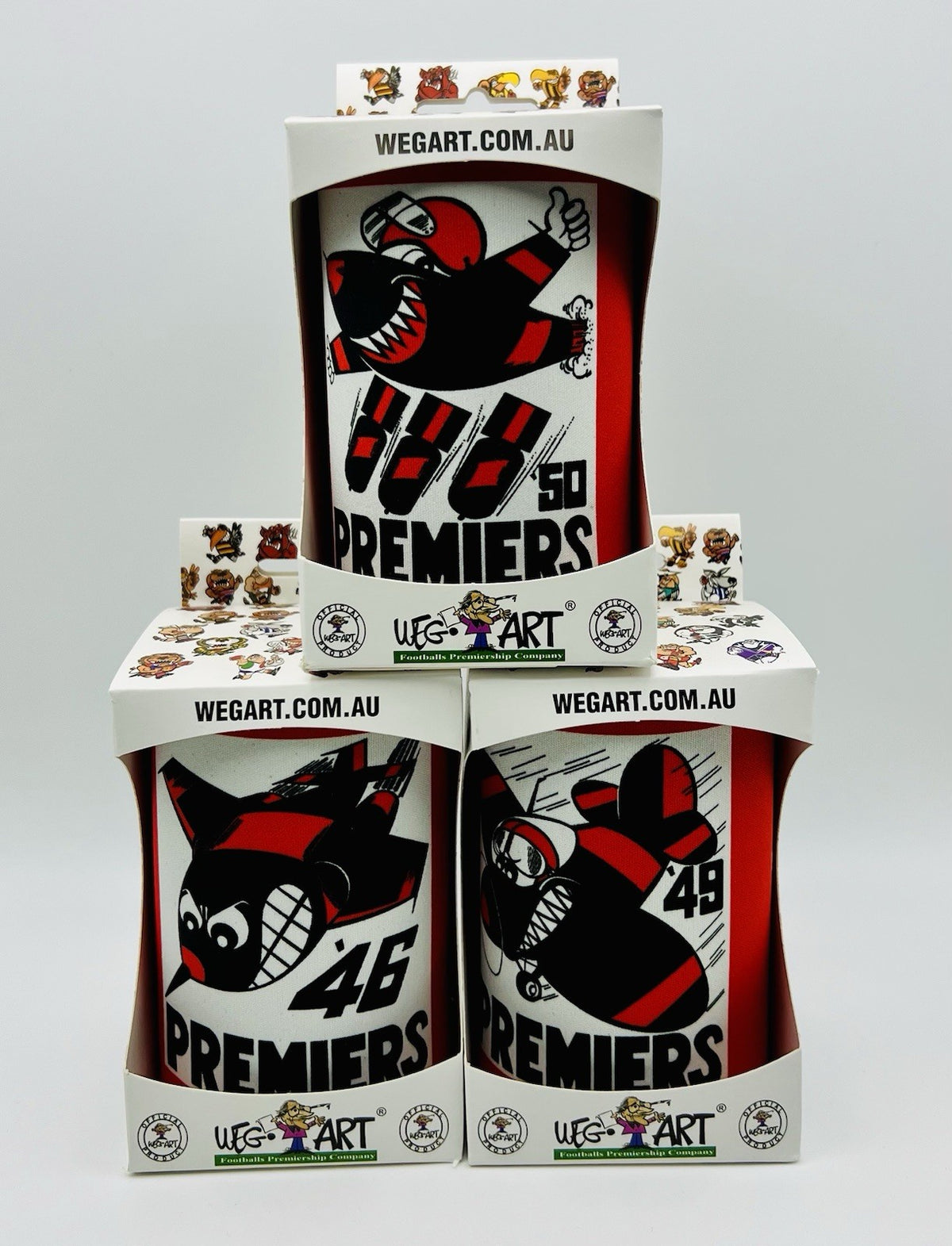 WegArt WEG Premiers Stubby Holder Can Cooler - Essendon Bombers 1924