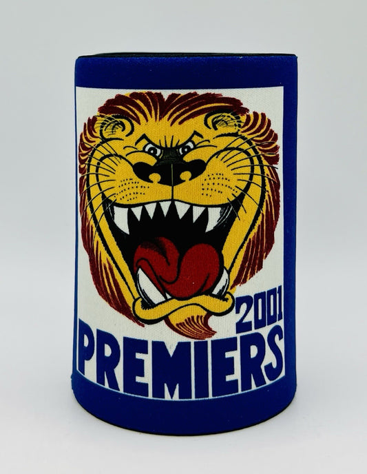 WegArt WEG Premiers Stubby Holder Can Cooler - Brisbane Lions 2001
