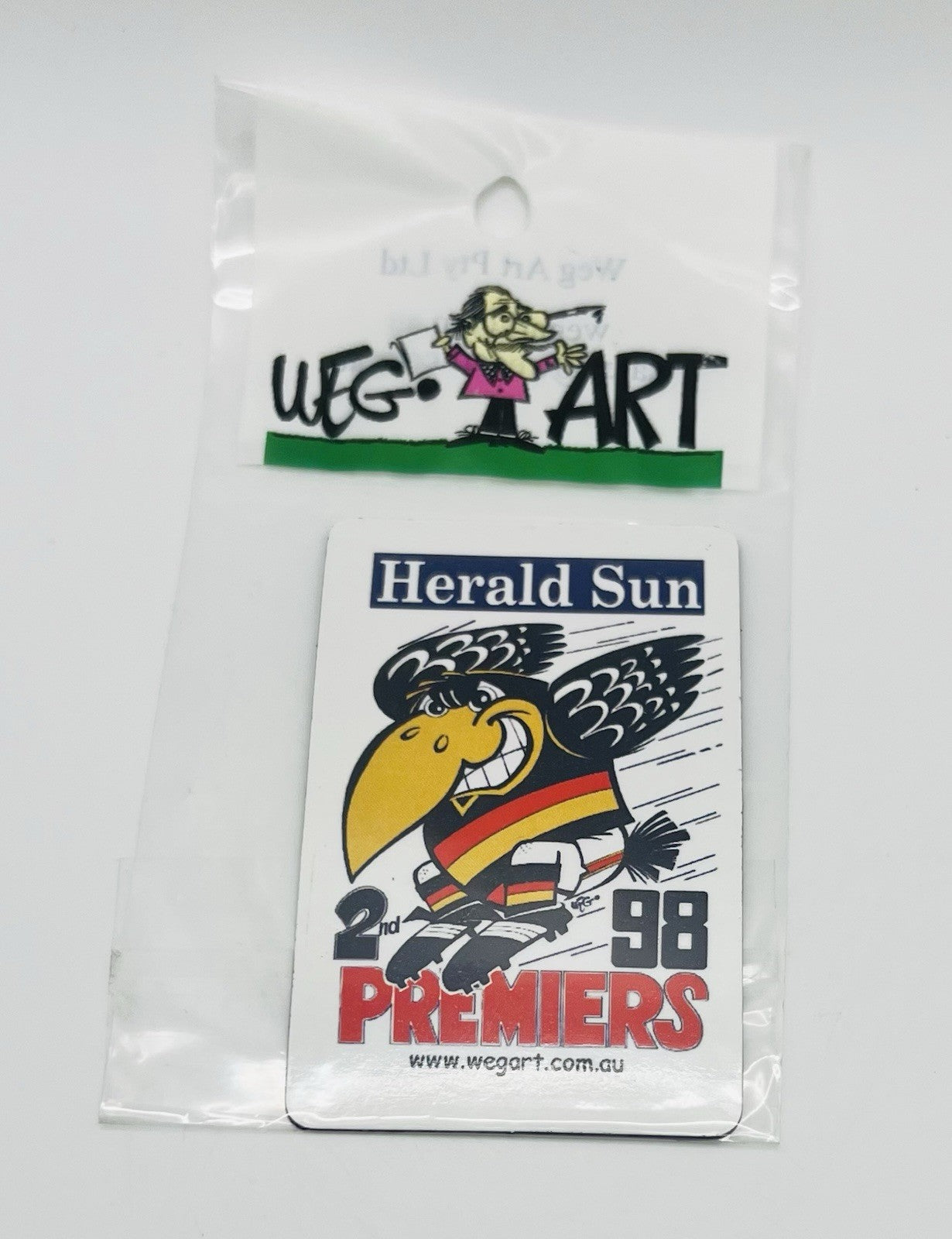 WEG WegArt Full Set Of 4 Premiers & Supporters Fridge Magnets - Adelaide Crows