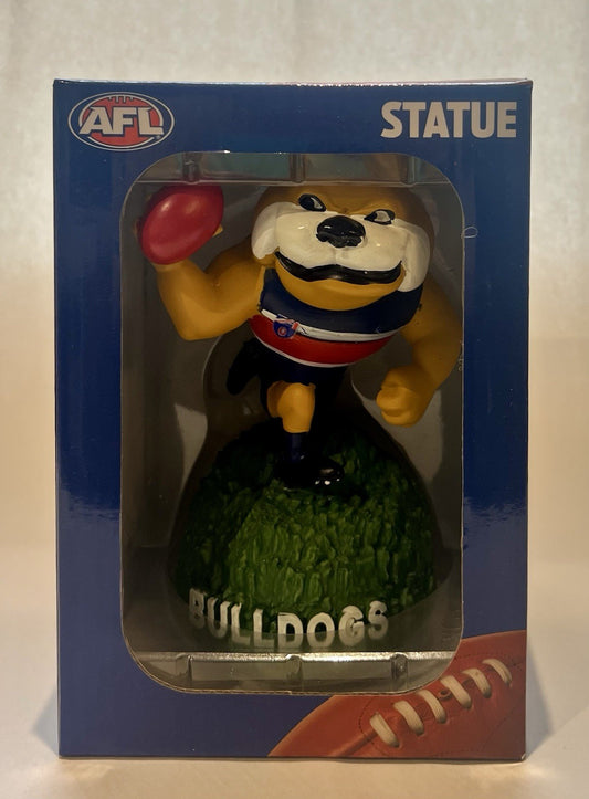 Retro AFL Western Bulldogs Mascot Figurine Statue