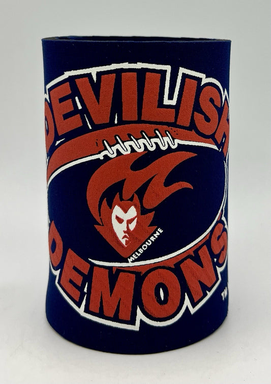 Vintage AFL Stubby Holder/Can Cooler Melbourne Demons Devilish Demons
