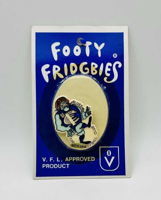 Vintage Retro AFL / VFL Footy Fridgbies fridge magnet - Carlton Blues