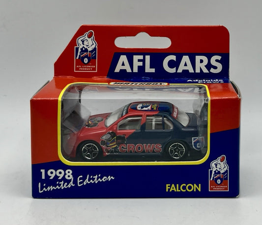 Vintage AFL 1998 Matchbox Car Ford Falcon Adelaide Crows