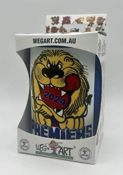WegArt WEG Premiers Stubby Holder Can Cooler - Brisbane Lions 2024