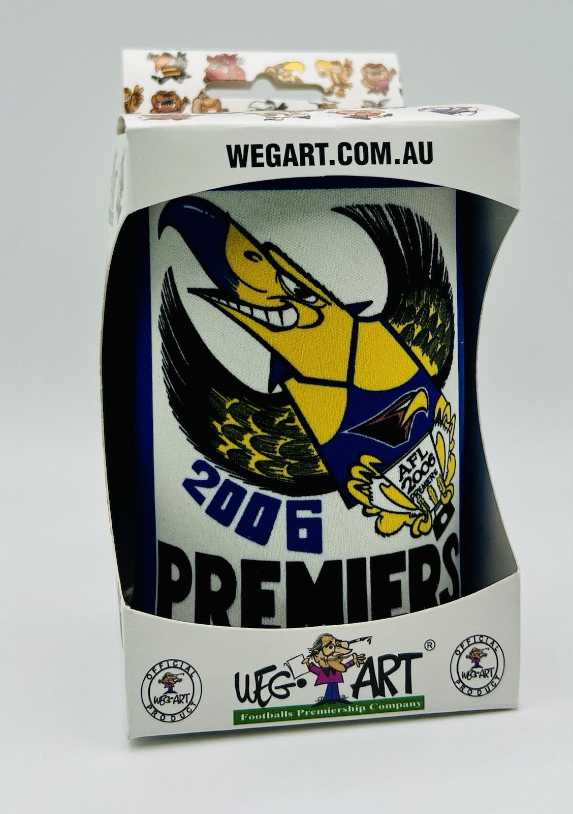 WegArt WEG Premiers Stubby Holder Can Cooler - West Coast Eagles 2006