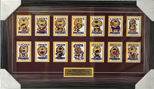 Framed 2025 Brisbane Lions Premiers Magnet Set  WEG WegArt