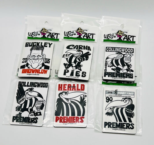 WEG WegArt Fridge Magnet - “Carna Pies” Collingwood Magpies