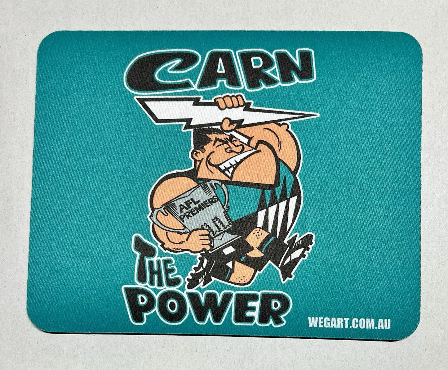 WegArt mouse pad - Port Adelaide Power “Carn The Power”