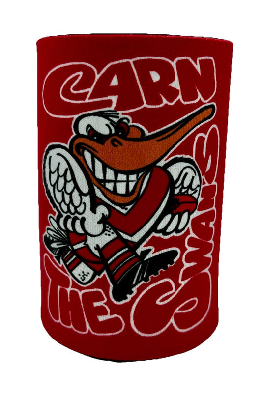 WegArt Stubby Holder Can Cooler - Sydney Swans  “Carn The Swans”