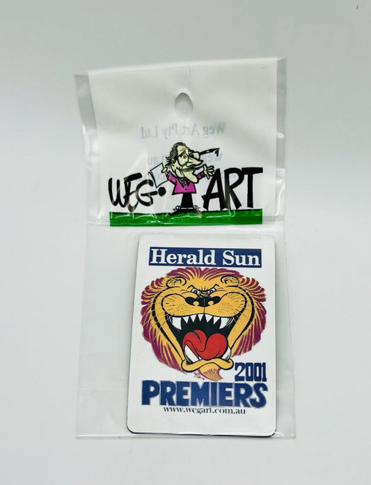 WEG WegArt Premiers Fridge Magnet - Brisbane Lions 2001