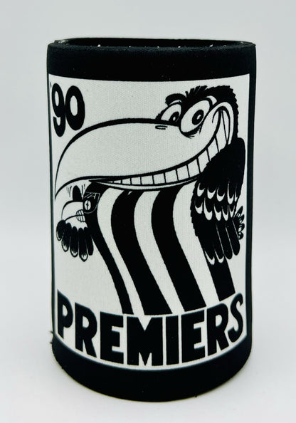 WegArt WEG Premiers Stubby Holder Can Cooler - Collingwood Magpies 1990