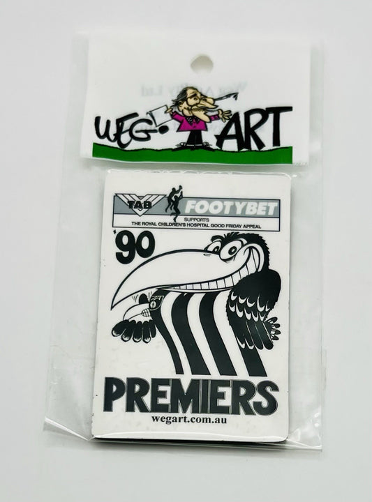 WEG WegArt Premiers Fridge Magnet - Collingwood Magpies 1990