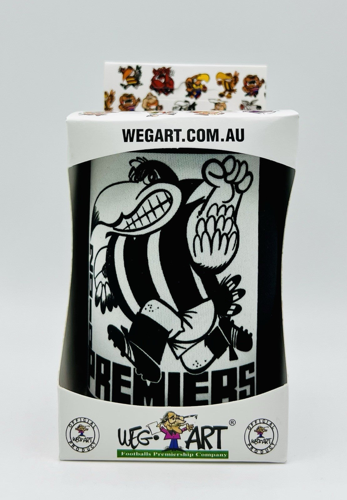 WegArt WEG Premiers Stubby Holder Can Cooler - Collingwood Magpies 2010